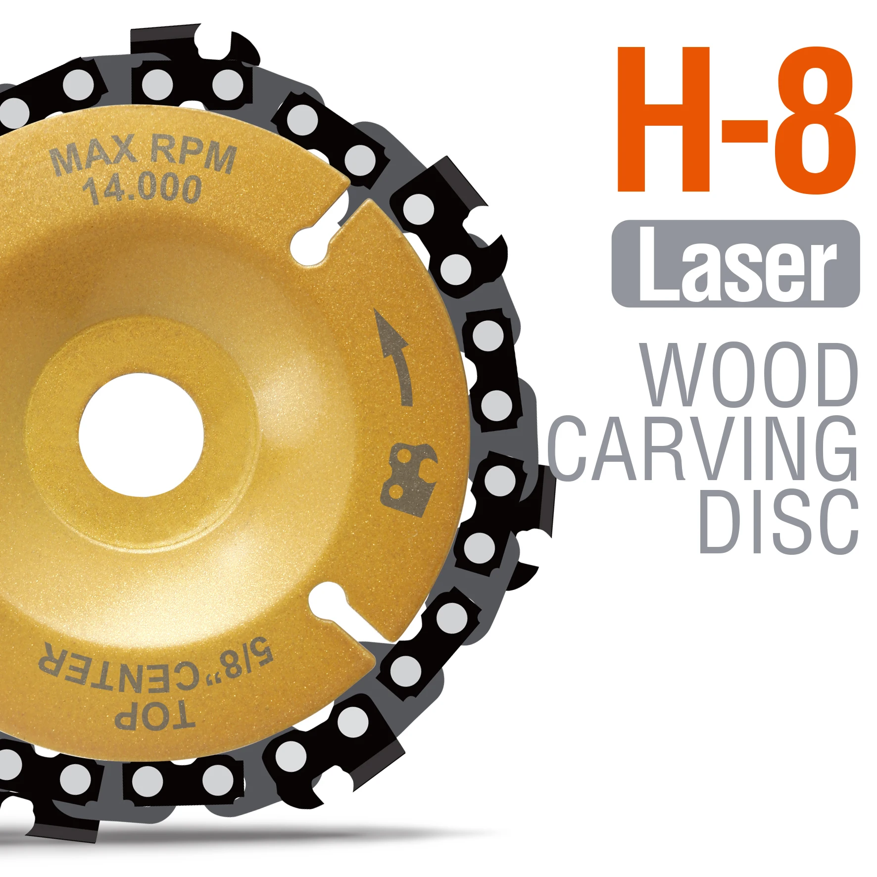 4 Inch 100mm Steel Electroplate 65Mn Wood Cutting Chain Grinding Carving Disc for Carpenter Woodworking