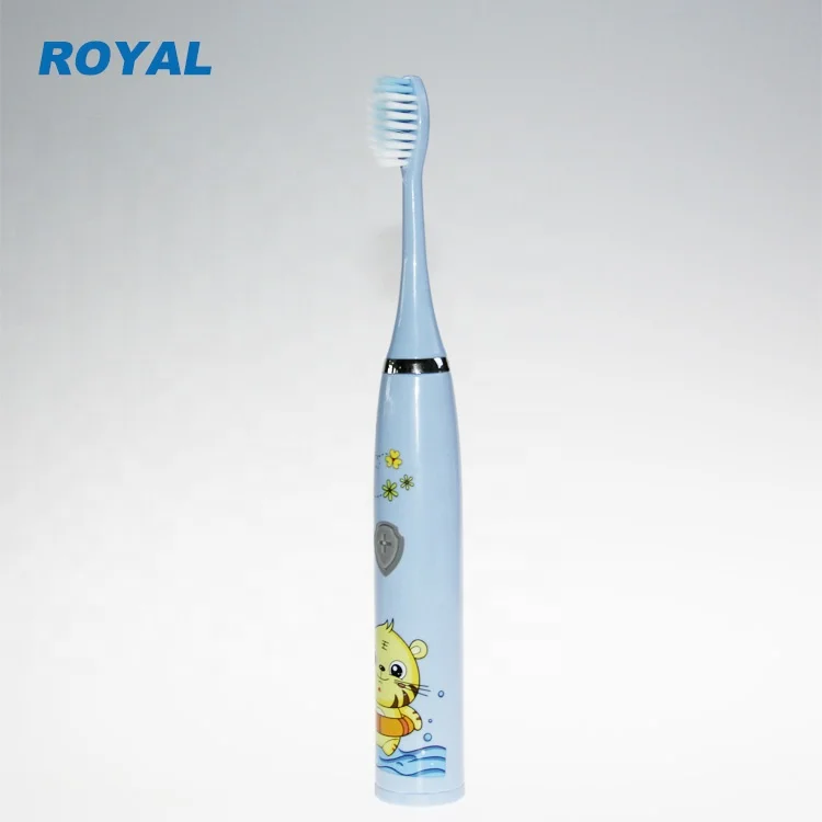 Competitive price battery operated USB charge kid cartoon style electric toothbrush OEM acceptable kid electric brush