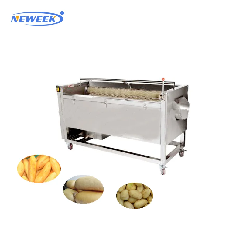 NEWEEK Stainless steel vegetable fruit potato apple hair brush peeling cleaning machine