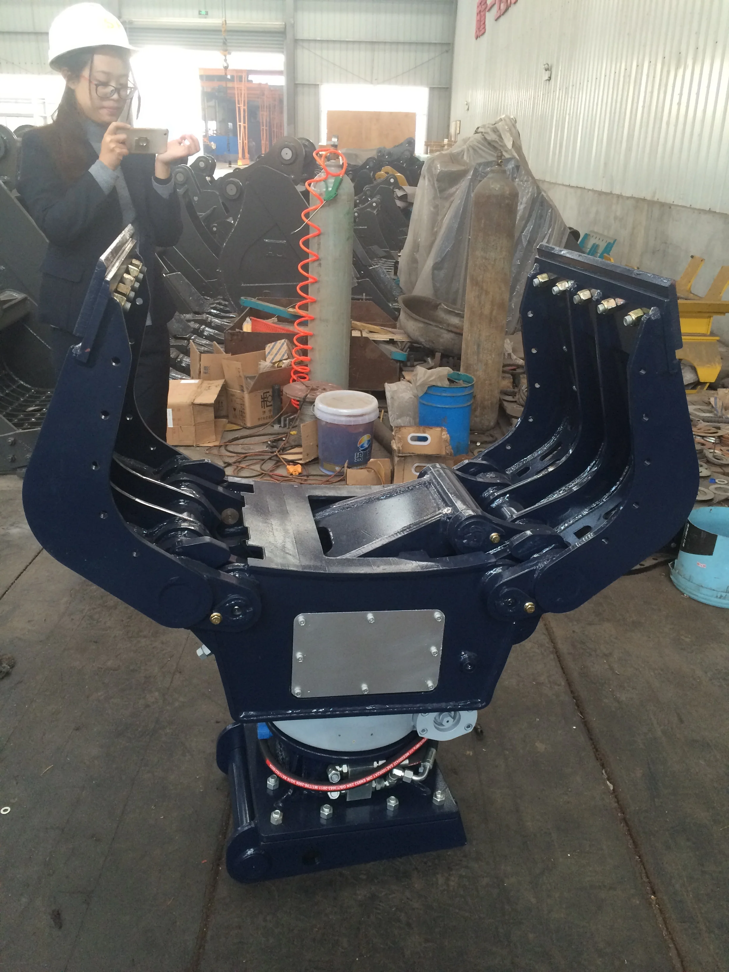 mini rotating demolition grapples for 1-3t excavator with MS01 mounting plate