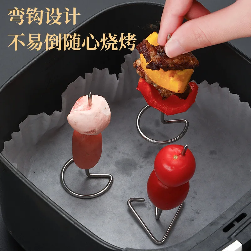 304 stainless steel special baking needle vertical skewers grill oven air fryer accessories barbecue skewers