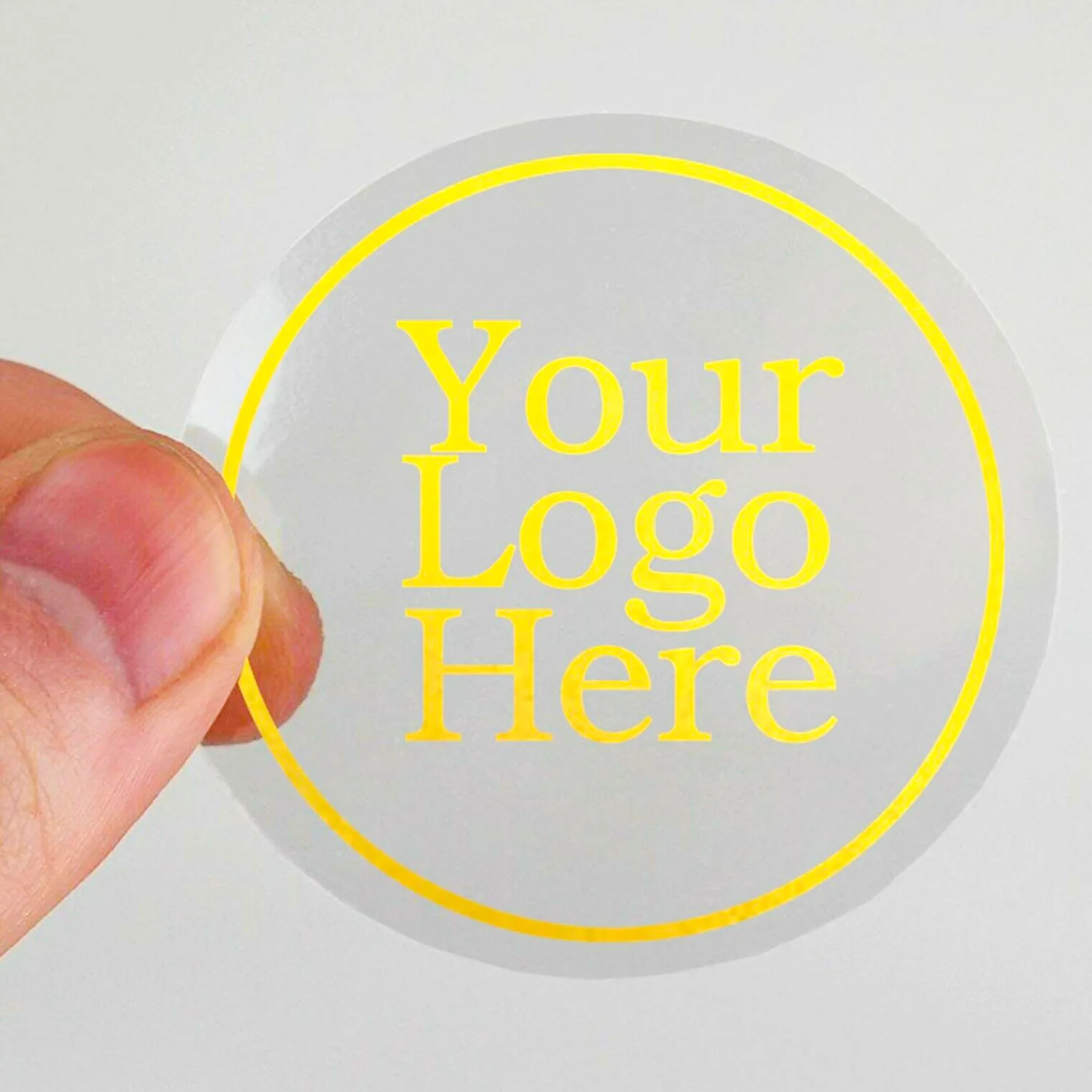 Custom Logo Label Sticker Printing,Circle Round Roll Plastic Paper Waterproof Synthetic Cosmetics Packaging Bottle Label