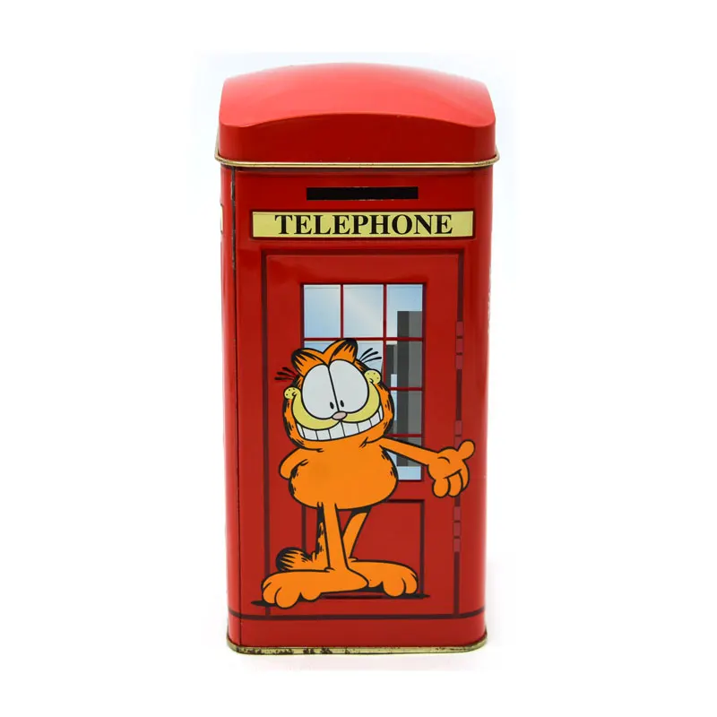 Tin Coin Piggy Bank for Kids Money Saving Tin Box Logo Round Shaped Metal Lovely Gift Custom Set OEM Customized Craft Meta Box