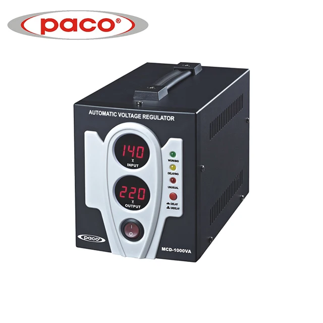 Однофазный Релейный стабилизатор напряжения PACO MCD, 220 В, AVR 500/1000/1500/3000/5000VA, автоматический, для домашнего использования