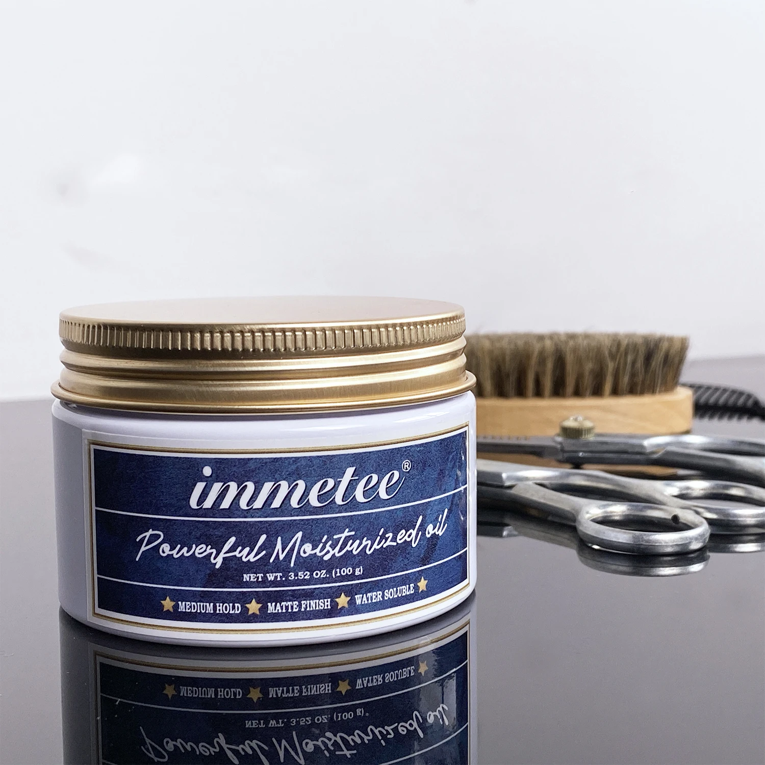 IMMETEE Pomade Hair Wax Men Hair Styling Product Long Standing Strong Hold Hair Wax For Men