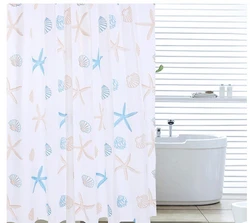 PEVA Shower Curtain Set Bathroom Fabric Fall Curtains Waterproof Colorful Funny with Standard Size