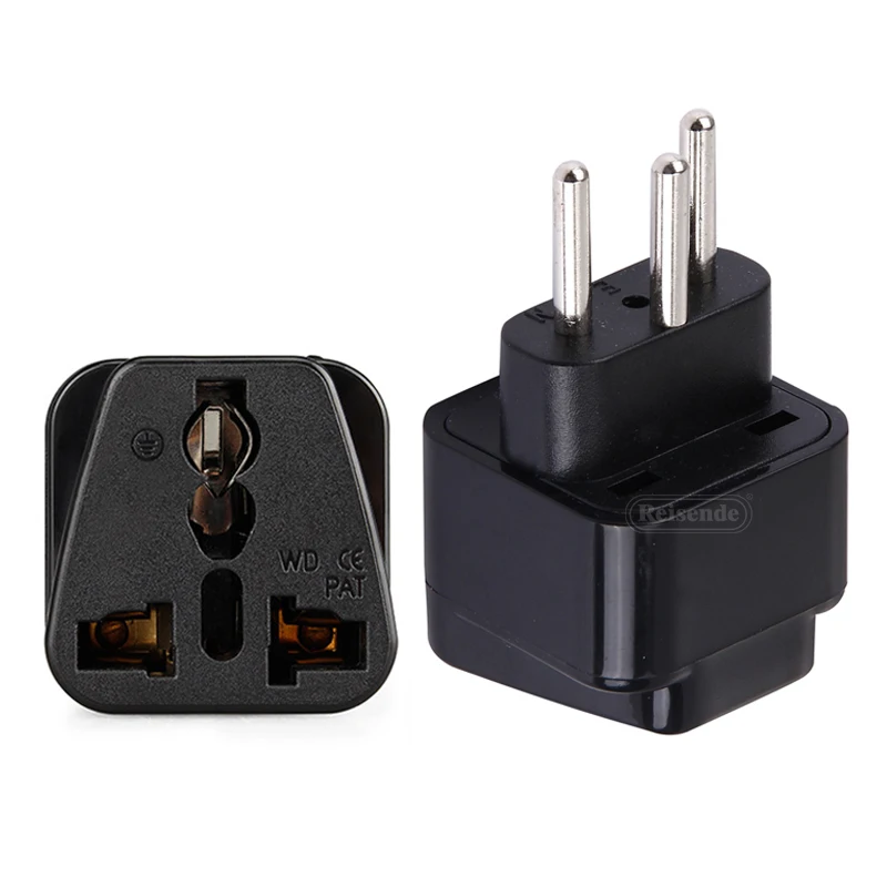 3pin Swiss AC Power Plug UK/US/EU To Brazil Swiss Socket Travel Power Adapter Plug 3 Pin Converter