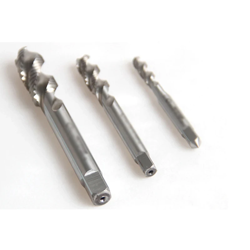 HSS Spiral Flute Screw Threading Taps Carbide Milling Cutter Drill Bit Hand Cutting Tap and Die Set CNC Lathe Machine Tools