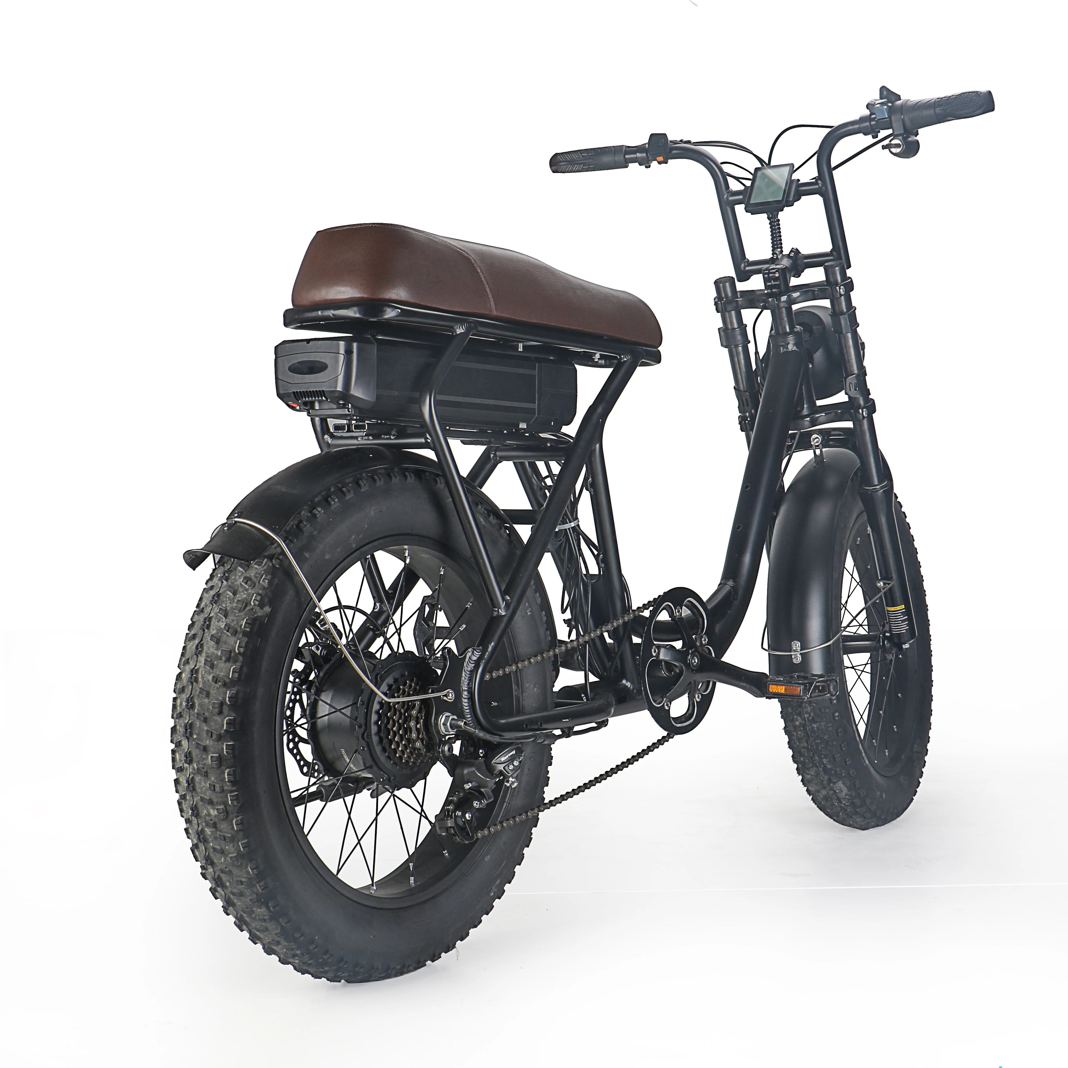 E6-1 EcoRider 20inch fat stainless steel wheel foldable bikes scooter 48V 13ah electric bicycle with Mechanical disc brake