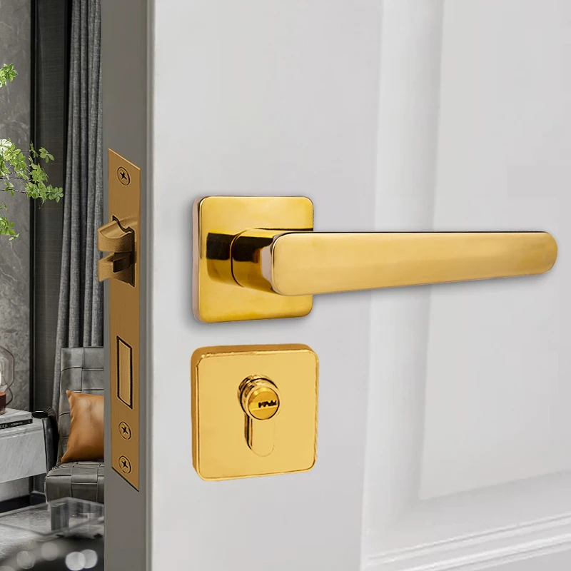 Cheap European French Antique Traditional Hampton Black Gold 2 3 Lever Aluminium Zinc Alloy Brass Door Lever Handles With Lock