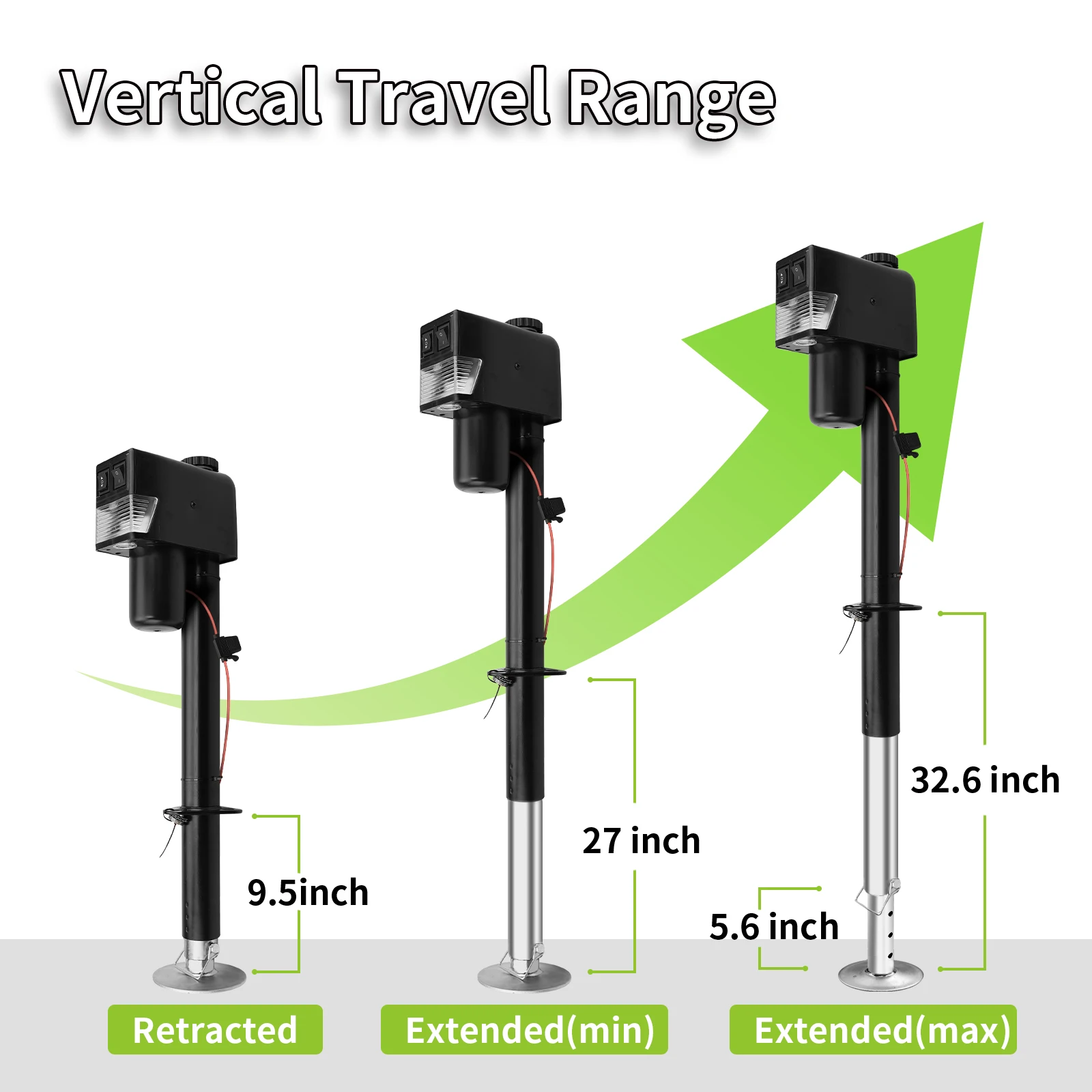 Electric A-Frame Trailer Jack  3500lbs Heavy Duty RV Electric Power Tongue Jack  for Camper Caravan Marine Accessories