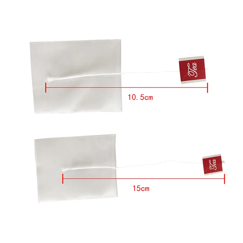 1000pcs/pack Biodegradable Drawstring Individual custom nylon empty tea packaging bag with string