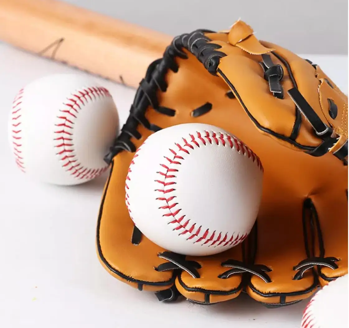 Personalized Custom Logo Durable 9 Inch Handmade Chip Solid Official League Leather Baseball Ball