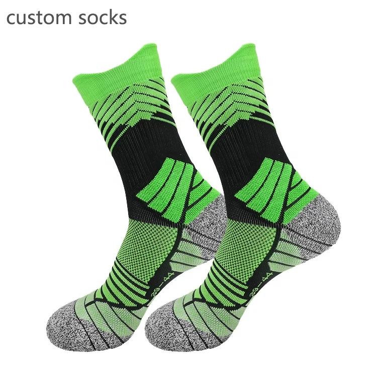 New Design High Quality Cotton Socks Towel Bottom Crew Basketball Men Sport Socks Gym Socks Custom Logo