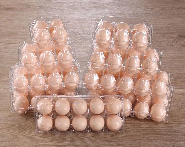 
Custom Cheap Price 4 6 8 10 12 20 30 Holes Clear Transparent Disposable Blister Packaging Pet Pvc Plastic Egg Tray 