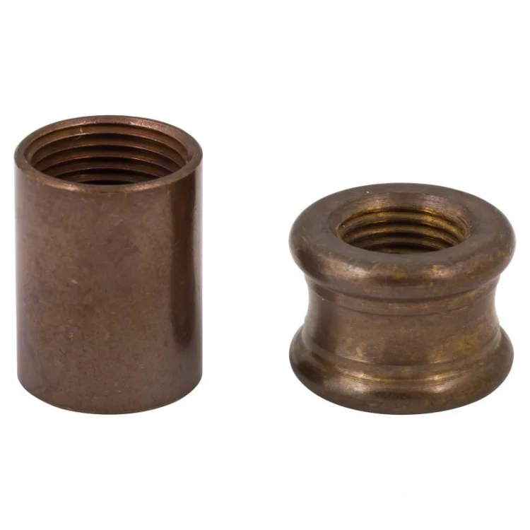 Couplers Joining Threaded Metal Tubes Lamp Base Plates Internal Thread Bottle Lamp Kit Brass Light Fittings