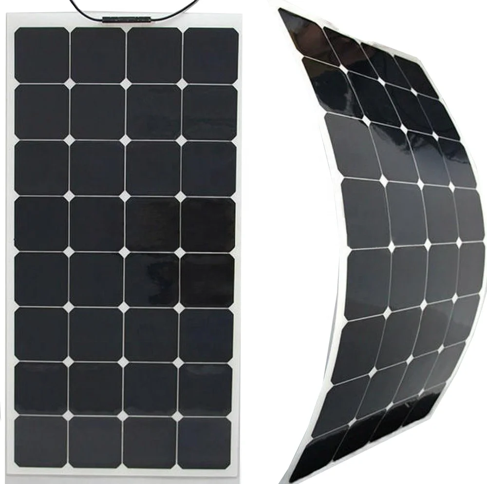 Factory EFTE PET Monocrystalline Power Price 12V 50W 100W 200W 400W 500W Cells Energy Flexible Solar Panel Cost Vendors