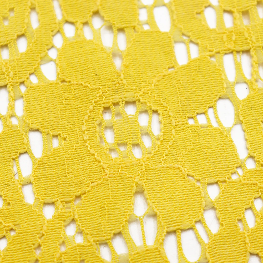 Hot Sale Embroidery Lace Fabric Nylon Cotton Floral Lace Fabric For Dress