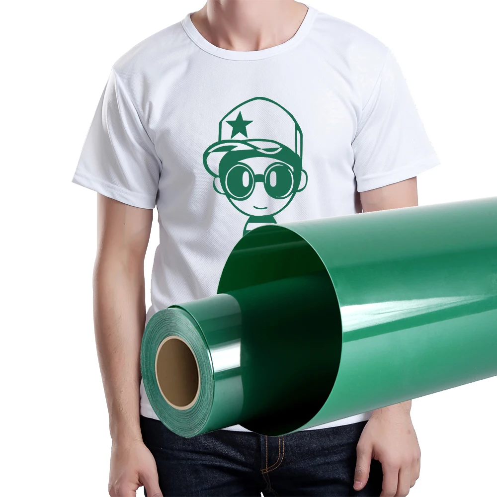 Guangyintong Hot Sale Wholesale Easyweed Cheap Price Pvc Non Sticky Htv Rolls Pu Vinyl Film Heat Applied Vinyl For Shirts