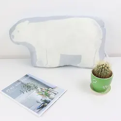 Wholesale 3D print snow cold feeling kids animal bear Cushion polyester filling Sleeping Pillow Child Holding Sleeping