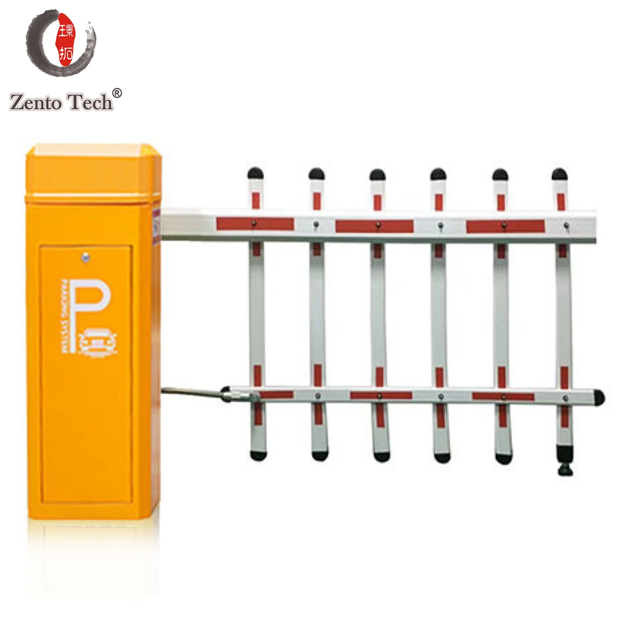 Zento High Speed Drop Arm Barrier Gate For Car Parking Management Card Access Control Boom Barrier Gate System