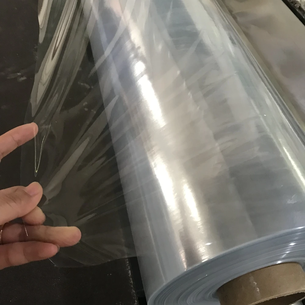 China Manufacture High Quality Normal Clear Plastic Pvc Soft Film With Powder In Rolls