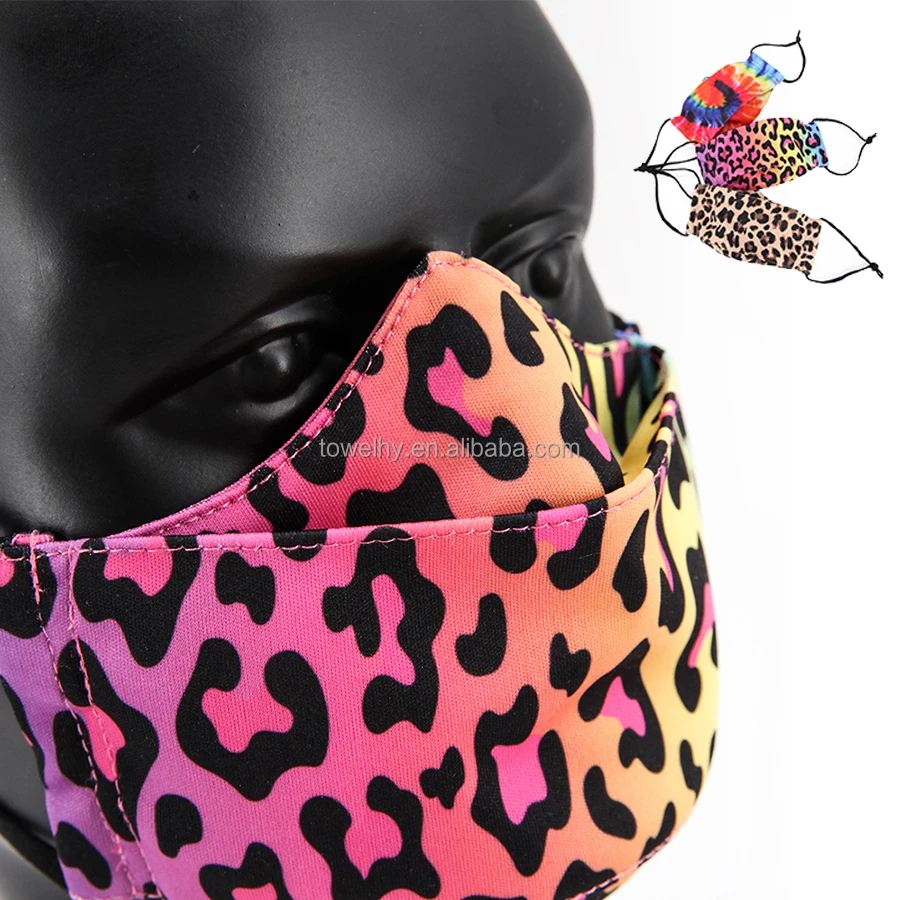 Fabric Cloth Custom Designer Logo Cotton Fashionable Washable Adjustable Breathable 3D Origami Facemask Face Mask with nose wire