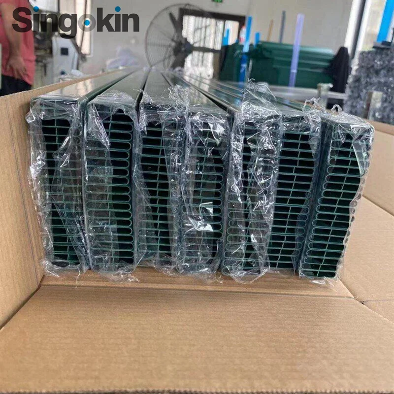 Privacy Slats Steel PVC Coated Polyethylene Ridged Chain Link Fence Slats