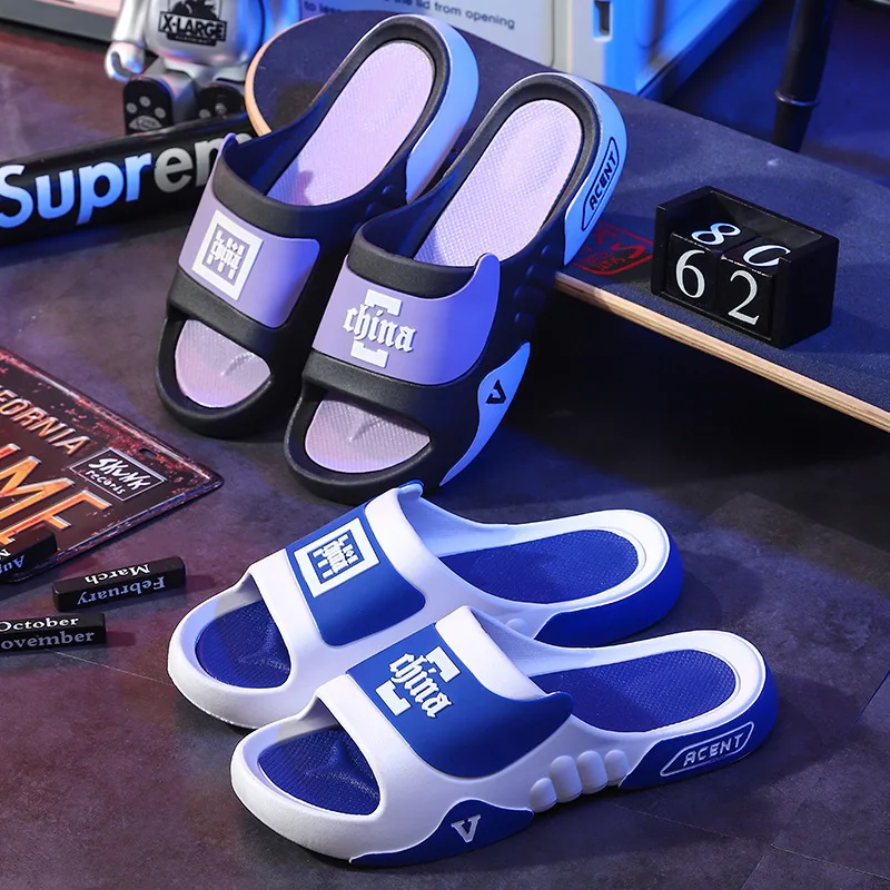 2024 New XuYe New Hot Sale PVC Shoes men Soft Massage Bottom Home Men Outdoor sport Slides Slippers For men