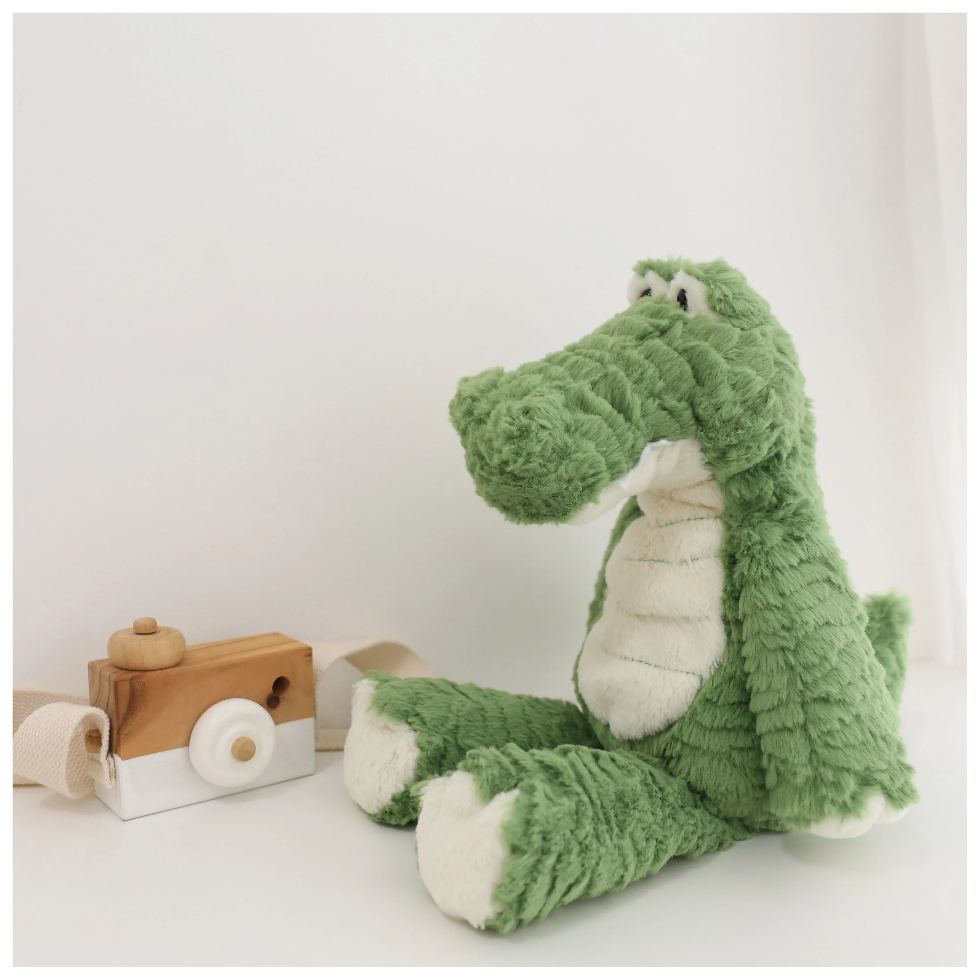 super soft green alligator cartoon toys custom plush doll crocodile stuffed toy Sleeping pillow