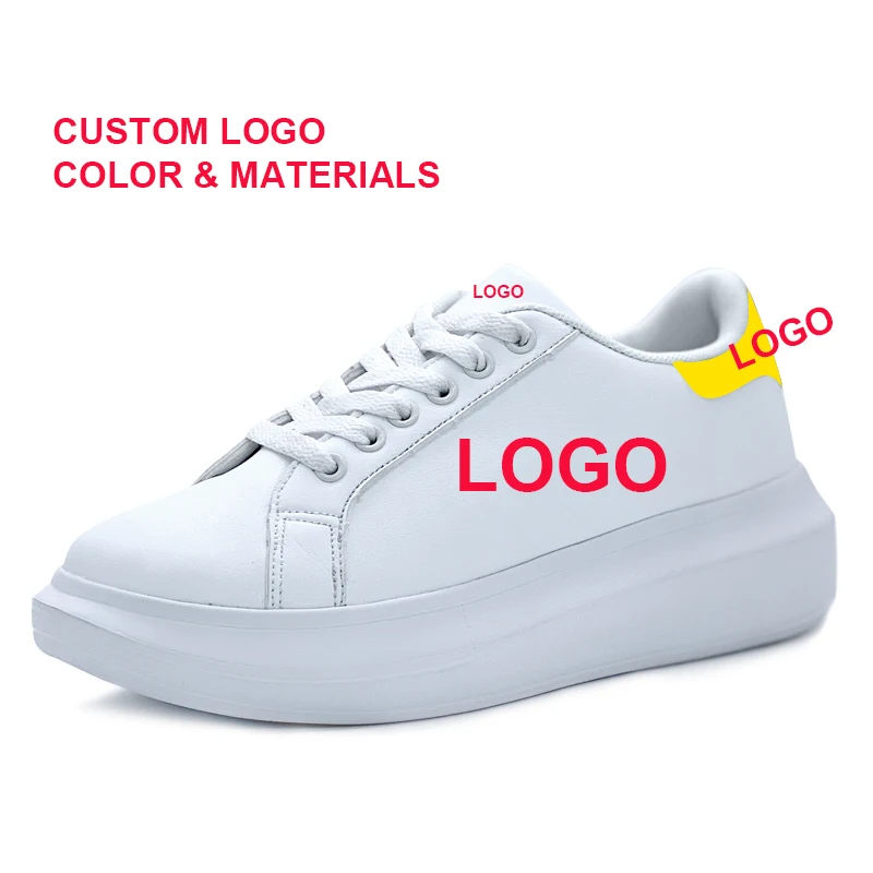 Shoes Men, trending products 2023 new arrivals Shoes Leather Custom Fashion White Sneakers for Men Women