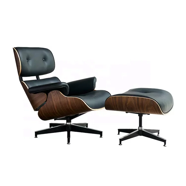 Manufacturer Luxury Home Furniture Accent Chair Leather Recliner Office Living Room Leisure Lounge Chair With Footstool