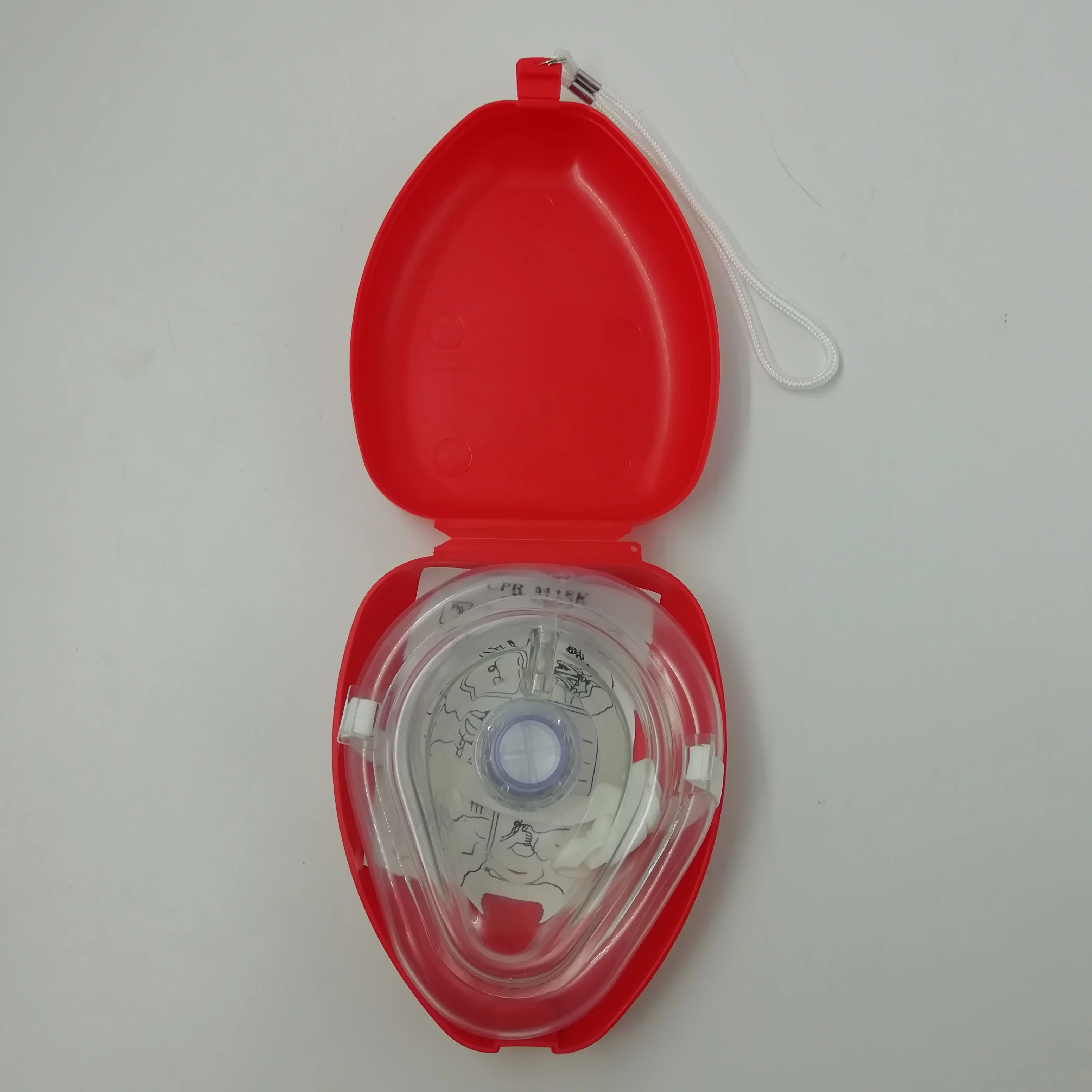 Emergency CPR mask  mouth to mouth mask   one way  CPR  breathing mask