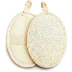 Factory sale high quality recycled bath shower body rub double side bath brush for hotel