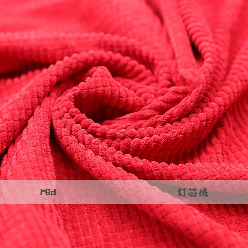 
Factory Direct Sale Latest High Quality 4.5W Polyester Corduroy fabric stock lots for garments shirt pants 
