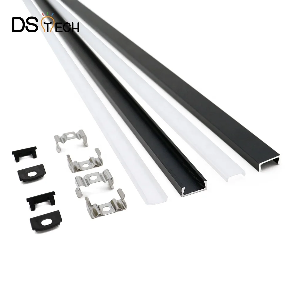 Factory Sales Directly Customized 1506B Color Length 6*15MM U Shape Surface Mounted LED Aluminum Profile for LED Strip Light
