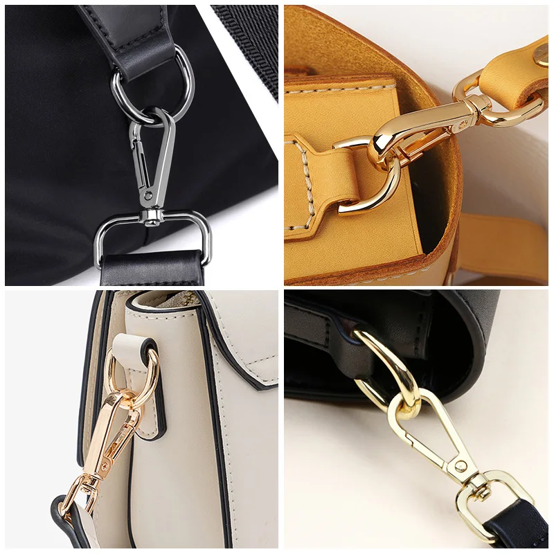 Wholesale Bag Hardware 1/2 Inch Swivel Hooks Custom Black Spring Swivel Hook 12mm Swivel Clasps Lanyard Snap Hook for Handbags