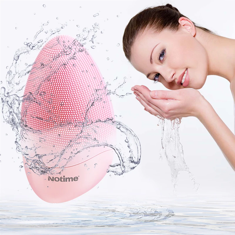 New Design Waterproof Food Grade Silicone Massager Facial Cleansing Brush For Deep Cleaning