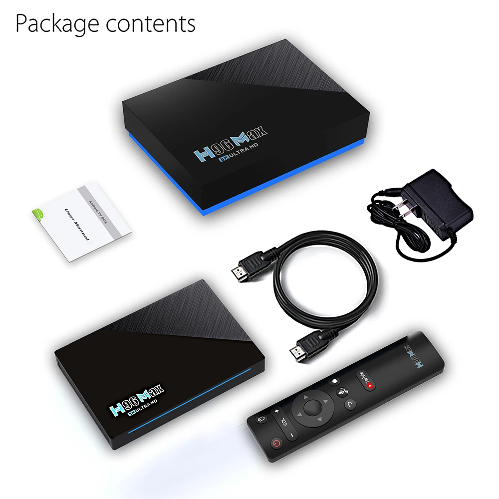  8K Ulttra Smart TV Box высокой четкости H96 Max RK3566 8GB/64GB 2 4G/5G Dual WIFI 1000M LAN Game Tik Tok Set