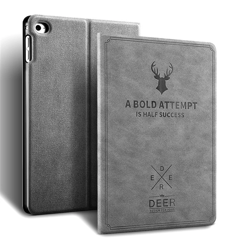 Soft TPU Tablet Case with Deer illustration Pattern Cover for Amazon HD8 HD8 Plus 2020
