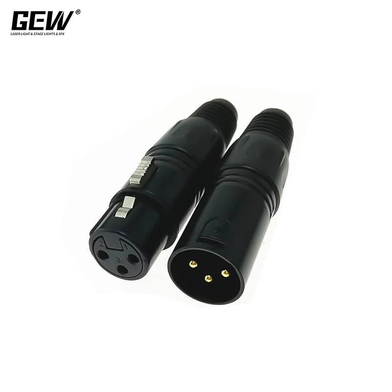 GEVV Stage Light Parts DMX Female Male XLR Connector