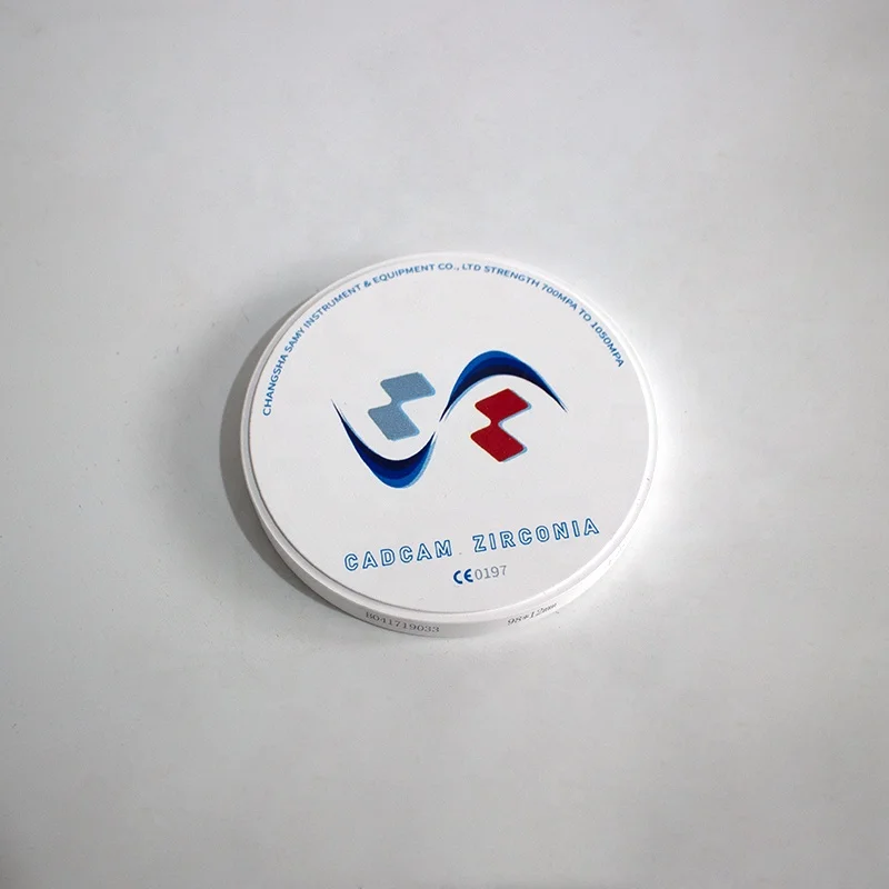 Dental Accessory SHT Zirconia Disc 10mm Cheap Price Dental Zirkonzahn CAD CAM Zirconia Blocks for Milling Machine