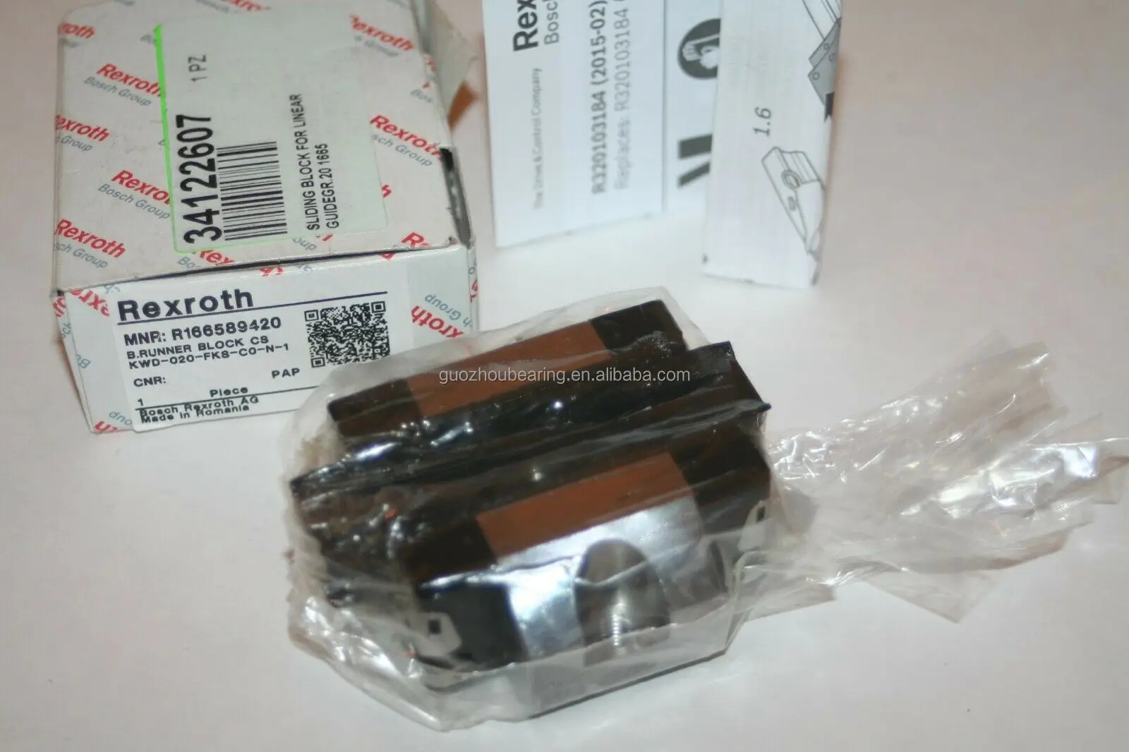 Original Germany Rexroth Linear Runner Block Bearing R166589320