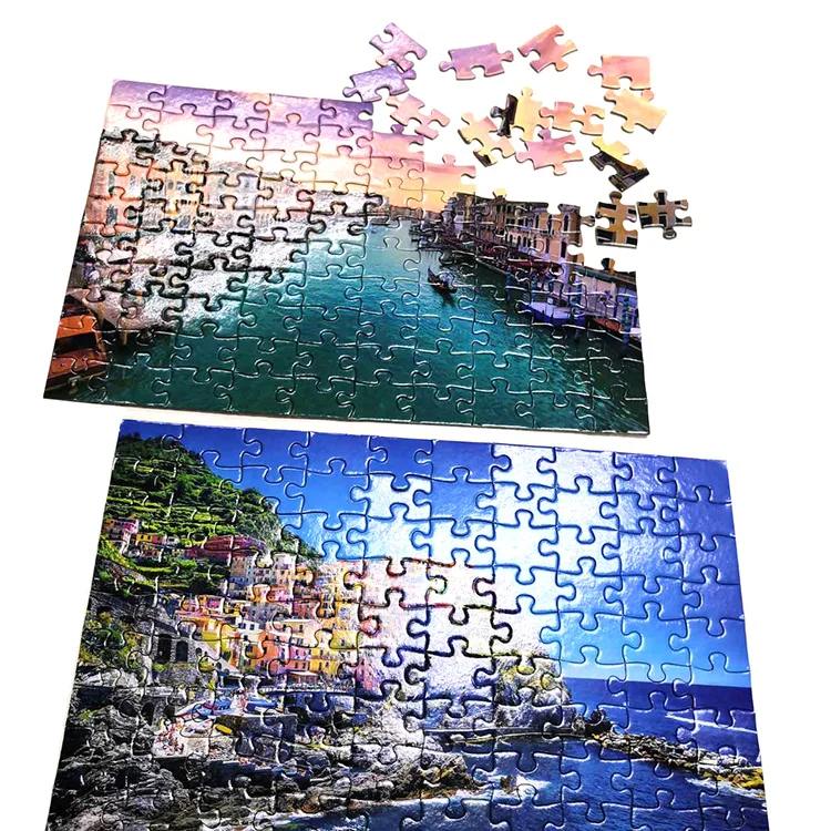 Korean Hot Sales 100 Pcs Jigsaw Puzzle Case Custom Ocean Paper Jigsaw Puzzles for Adults With Opp Bag Packaging