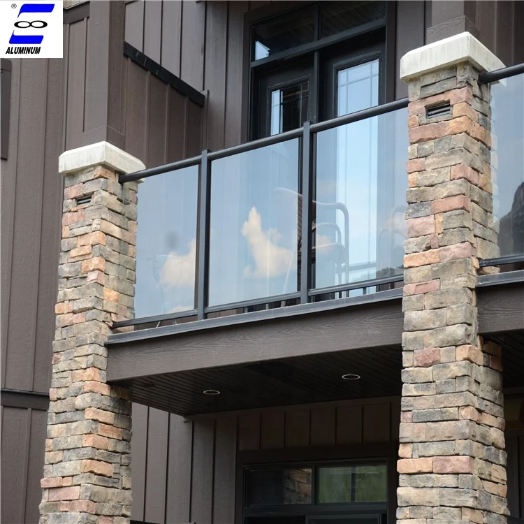 Outdoor Aluminum Stainless Steel Glass Railings Balcony Designs Philippines Cheap Prices