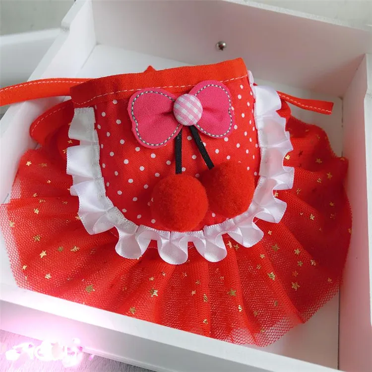 Dog Bandanas Handkerchiefs Scarfs Triangle Bibs Accessories for Small Medium Puppies Pets Cute Pink Lace Dog Bandanas