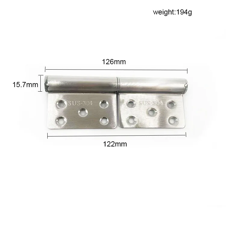 Stainless Steel Slip Joint Flag Hinges Right Hand Cabinet Door