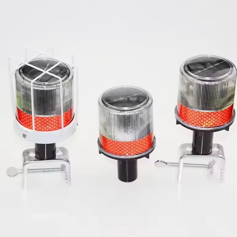 Solar blinker warning light tower crane ship explosion warning light