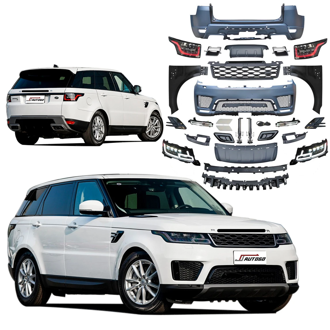 Auto Facelift Refit Body Kit For Land Rover Range Rover Sport 2014-2017 upgrade to Racing 2020 OEM SE Style Bumper Accessory