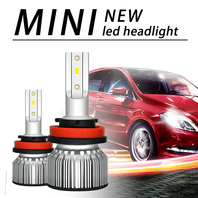 
Auto Lighting System Mini F31 Car H7 Led Headlight Bulbs 9005 9006 H1 Led Light 12 Months All Cars High Low Beam CE ROHS IP68 